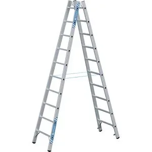 Profi-Sprossenleiter, beidseitig begehbar, 2 x 10 Sprossen ZARGES