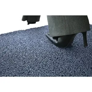 Schmutzfangmatte, schwer entflammbar, Breite 900 mm, pro lfd. m, blau COBA