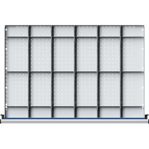 Einteilungssatz für Schubladen-BxT 900 x 600 mm, ?-Teilung, für Fronthöhe 180 - 360 mm ANKE