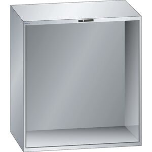 Schubladenschrank-Leergehäuse, Außen-BxT 1431 x 725 mm, Höhe 1450 mm, lichtgrau LISTA