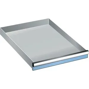 Schublade, für Schrank-BxT 564 x 572 mm, Traglast 75 kg, Fronthöhe 50 mm, lichtblau LISTA