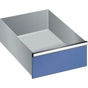 Schublade, für Schrank-BxT 564 x 572 mm, Traglast 200 kg, Fronthöhe 200 mm, enzianblau LISTA