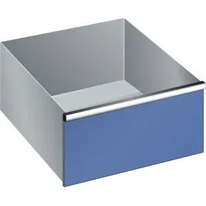 Schublade, für Schrank-BxT 717 x 725 mm, Traglast 200 kg, Fronthöhe 300 mm, enzianblau LISTA