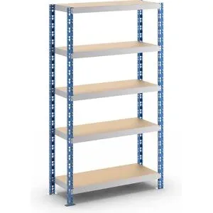 Universal-Steckregal, stabil, Spanplattenböden, HxBxT 1820 x 1050 x 400 mm, Grundregal eurokraft basic