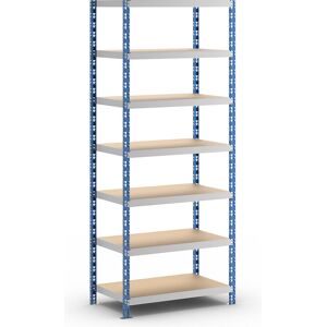 Universal-Steckregal, stabil, Spanplattenböden, HxBxT 2522 x 1050 x 600 mm, Grundregal eurokraft basic