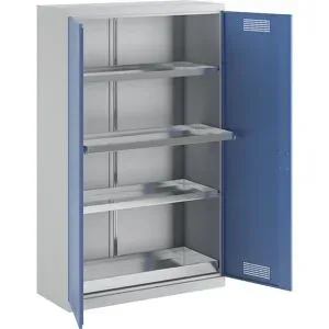 Umweltschrank, 4 ausziehbare Wannenböden, Breite 1200 mm eurokraft pro