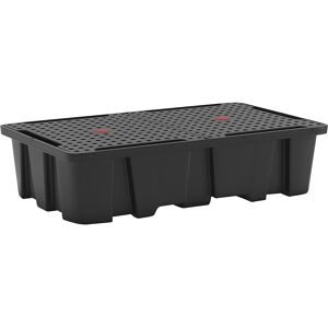 kaiserkraft PE-Auffangwanne für Tankcontainer IBC/KTC, Kapazität 2 Container, Länge 2450 mm