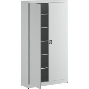 Extrahoher Universalschrank, HxBxT 2200 x 1200 x 420 mm, lichtgrau mauser