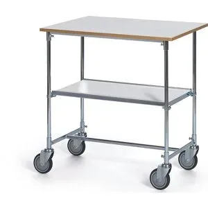 Tischwagen, verzinkt, LxBxH 820 x 600 x 900 mm, grau HelgeNyberg