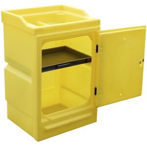 kaiserkraft Umweltschrank aus PE, Auffangvolumen 48 l, 1 PE-Fachboden, HxBxT 980 x 640 x 580 mm