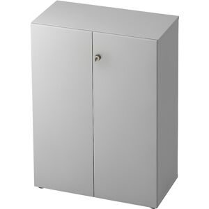 kaiserkraft ANNY-AC - Aktenschrank mit Akustik-Rückwand, HxBxT 1100 x 800 x 420 mm, 2 Fachböden, lichtgrau