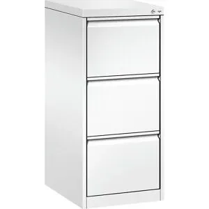 Hängeregistraturschrank ACURADO, 1-bahnig, 3 Schübe, verkehrsweiß C+P
