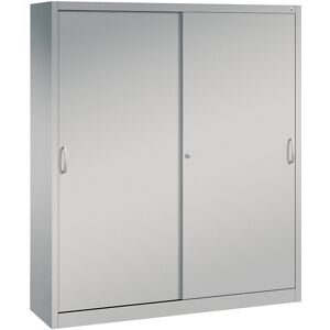 ACURADO Schiebetürenschrank, 8 Fachböden, HxBxT 1950 x 1600 x 400 mm, weißalu C+P