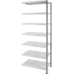 kaiserkraft Universalsteckregal, Stahlblechböden, HxBxT 2522 x 1025 x 500 mm, Anbauregal