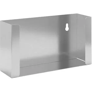 kaiserkraft Handschuh- und Kosmetiktuchspender, für 1 Box, HxBxT 120 x 222 x 65 mm, Edelstahl