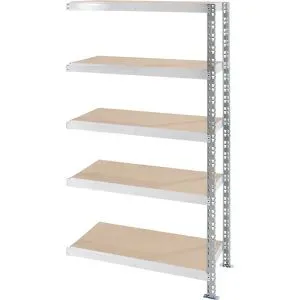 kaiserkraft Universalsteckregal, Spanplattenböden, HxBxT 1820 x 1025 x 600 mm, Anbauregal