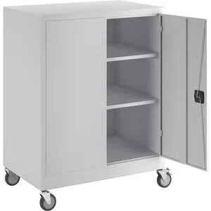 kaiserkraft Fahrschrank, HxBxT 1220 x 920 x 610 mm, lichtgrau RAL 7035