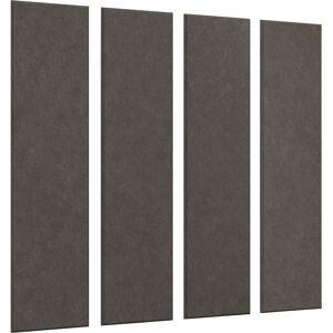 Akustik-Wandplatte, HxB 1200 x 300 mm, VE 4 Stk, dunkelgrau eurokraft basic