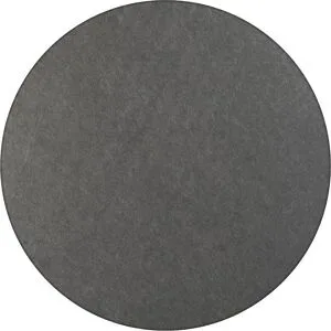 Akustik-Deckenplatte, PET-Filz, Ø 1200 mm, runde Form, dunkelgrau, ab 10 Stk eurokraft basic