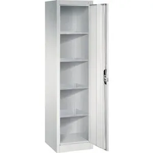 Werkstatt-Flügeltürschrank, HxBxT 1950 x 502 x 500 mm, lichtgrau / lichtgrau C+P