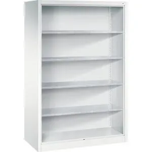 Regalschrank, mit 4 verzinkten Fachböden, HxBxT 1950 x 1200 x 600 mm C+P