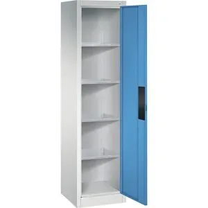 Werkstatt-Schwerlastschrank, Breite 502 mm, Tiefe 500 mm, Tür lichtblau C+P