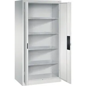 Werkstatt-Schwerlastschrank, Breite 930 mm, Tiefe 600 mm, Tür lichtgrau C+P