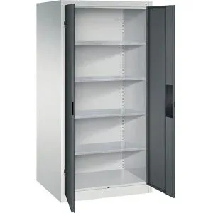 Werkstatt-Schwerlastschrank, Breite 930 mm, Tiefe 800 mm, Tür anthrazit C+P