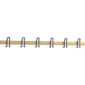 kaiserkraft Wandgarderobe BASIC, HxBxT 160 x 1496 x 68 mm, Buche