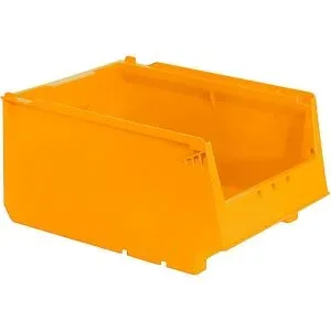 kaiserkraft Regalkasten, aus Recycling-PP, LxBxH 300 x 230 x 150 mm, gelb, VE 16 Stk