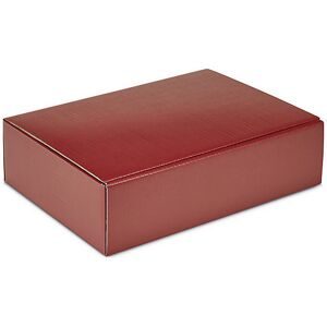 Flaschen-Geschenkkarton mit Struktur, für 3 Flaschen, bordeaux, ab 25 Stk ratioform