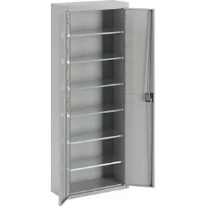 Magazinschrank, ohne Sichtlagerkästen, HxBxT 1740 x 680 x 280 mm, einfarbig, lichtgrau, ab 3 Stk mauser