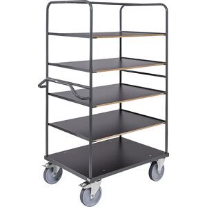 Etagenwagen ERGO, 5 Etagen, LxB 1100 x 700 mm Kongamek