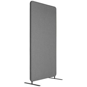 kaiserkraft Akustik-Trennwand Softline Salsa, Textil, HxB 1500 x 800 mm, grau