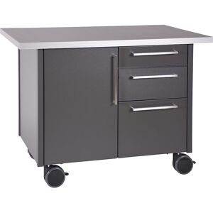 kaiserkraft Service- und Kaffeestation, mit 1 Tür und 3 Schubladen, LxBxH 1250 x 740 x 900 mm