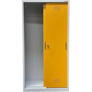 Umweltschrank, Leergehäuse mit Schiebetüren, HxB 1800 x 920 mm, mit 2 Türen, ohne Innenausstattung eurokraft basic
