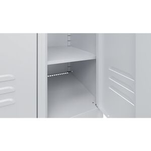 kaiserkraft Ablageboden, Stahl, lichtgrau, HxBxT 15 x 298 x 444 mm