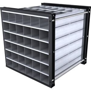 Wabenregal, HxBxT 1000 x 1000 x 1000 mm, 36 Wannen, 6 x 6 Fächer eurokraft pro