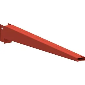 kaiserkraft Kragarm, orange, Länge 1000 mm