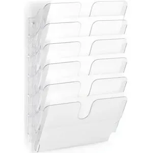 Durable FLEXIPLUS 6 A4 QUER 1700014401 Prospekthalter Schwarz, Transparent DIN A4 quer Anzahl der Fächer 6 1 St. (B x H