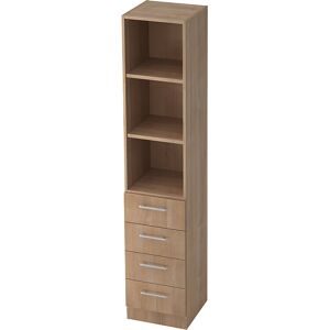 Regal Office Braun Holz 40.6 cm 200.4 cm - Farbe: Nussbaum - Material: Holzwerkstoff - Regal