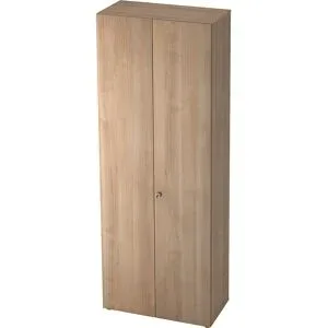 Garderobenschrank, 2 Fachböden, 1 Kleiderstange, Nussbaum-Dekor / Nussbaum-Dekor eurokraft pro