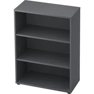 Büroregal, 2 Fachböden, HxBxT 1100 x 800 x 400 mm, graphit eurokraft pro