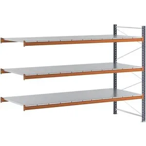 kaiserkraft Weitspannregal, Feldlast 8000 kg, HxBxT 2000 x 2780,6 x 1100 mm, Anbauregal