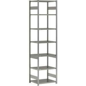 Steckregal, Bauart leicht, doppelseitig, HxBxT 3000 x 750 x 600 mm, verzinkt, Grundregal eurokraft pro