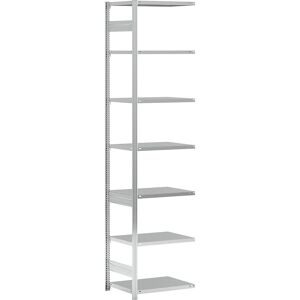 Steckregal, Bauart mittelschwer, einseitig, HxBxT 3000 x 750 x 600 mm, verzinkt, Anbauregal eurokraft pro