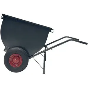 kaiserkraft Kipp-Japaner-Transportkarre, Luftreifen, LxH 1450 x 850 mm, 150 l