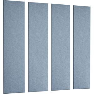Akustik-Wandplatte, HxB 1200 x 300 mm, VE 4 Stk, blau, ab 5 VE eurokraft basic