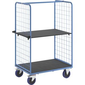 Etagenwagen, mit 2-seitigen Gitterwänden, Ladeflächen-LxB 1175 x 800 mm, 2 Etagen eurokraft pro