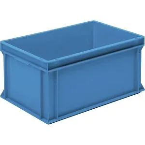 kaiserkraft Euro-Stapelbehälter, LxBxH 600 x 400 x 270 mm, blau, VE 2 Stk